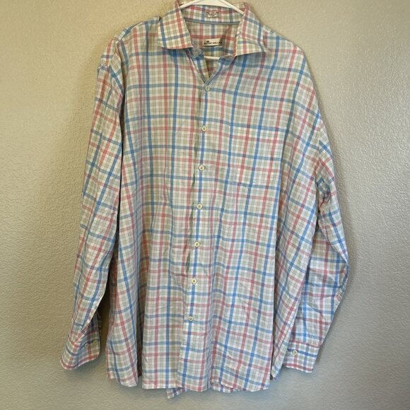 Peter Millar Other - PETER MILLAR Dress‎ Shirt Mens Size XXL Cotton